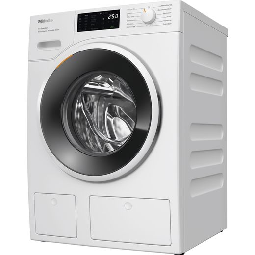 Miele W1 PowerWash & TwinDos WSG883 WCS 8kg Washing Machine with 1600 rpm - White - Left perpsective shot